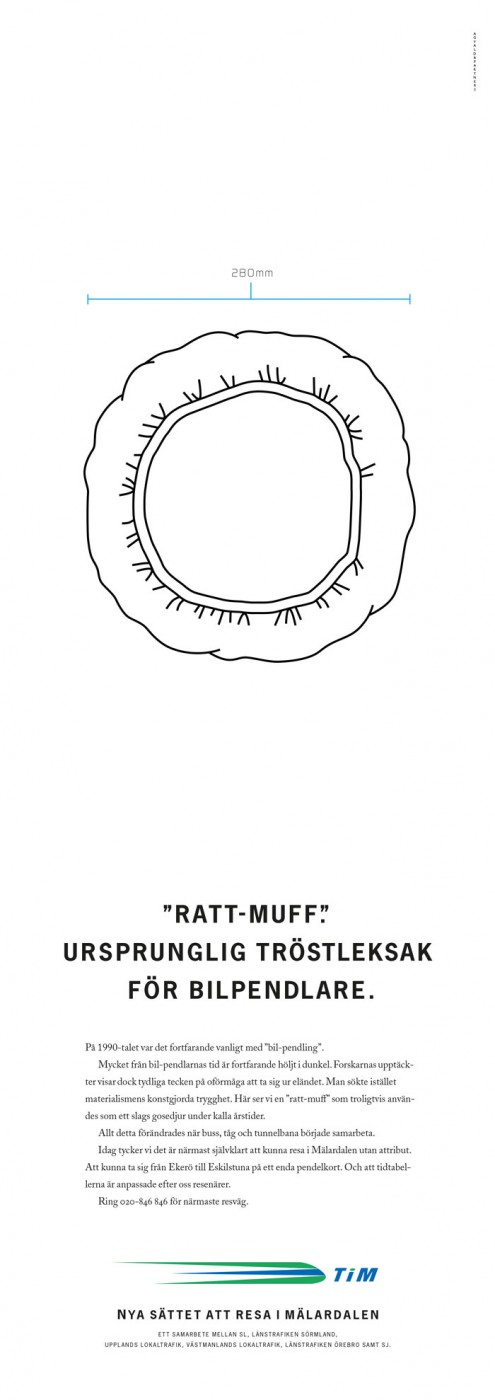 Ratt-muff, utomhus och dagspress, Trafik i Mälardalen